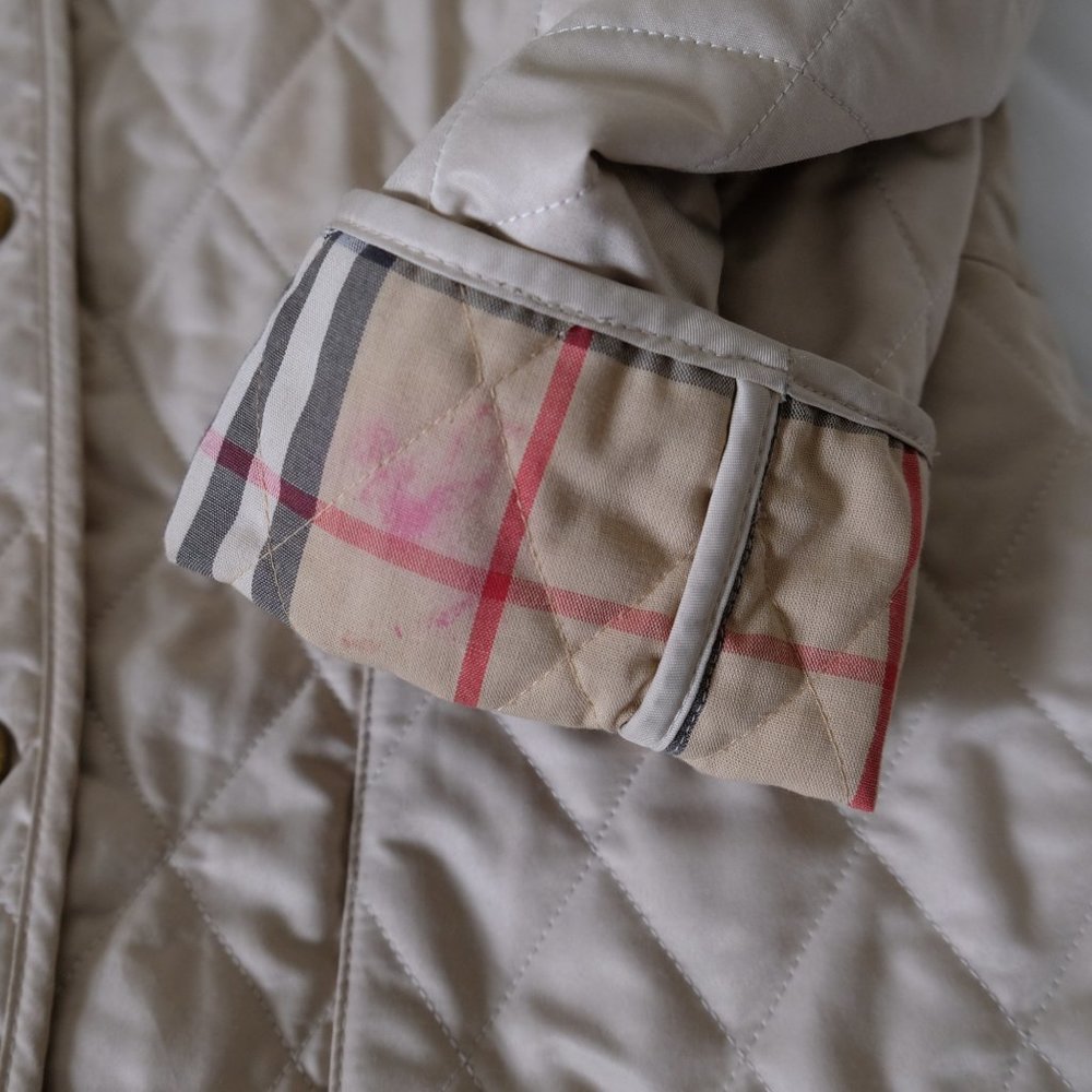 Burberry Quilted Coat Beige S - Picture 4 of 4